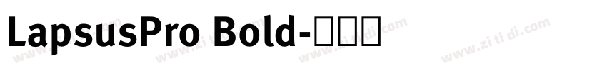 LapsusPro Bold字体转换